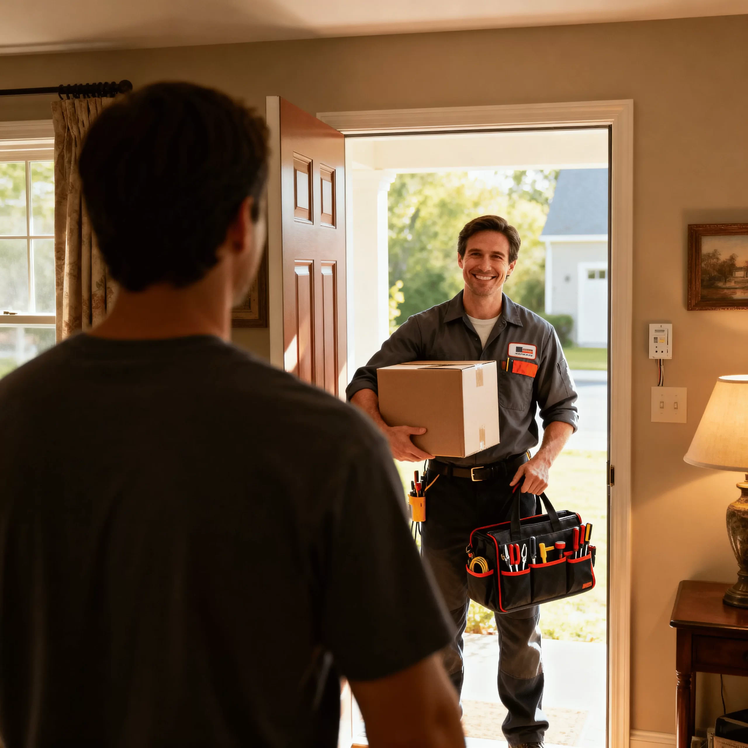 Local Pro completing an on-site home repair
